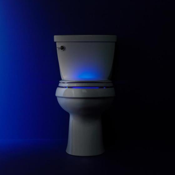 Nightlight toilet seat down